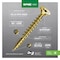 Spax Sheet Metal Screw, #6 x 1 in, Zinc Yellow Steel Flat Head Square Drive 4101020350252 - alternate 2